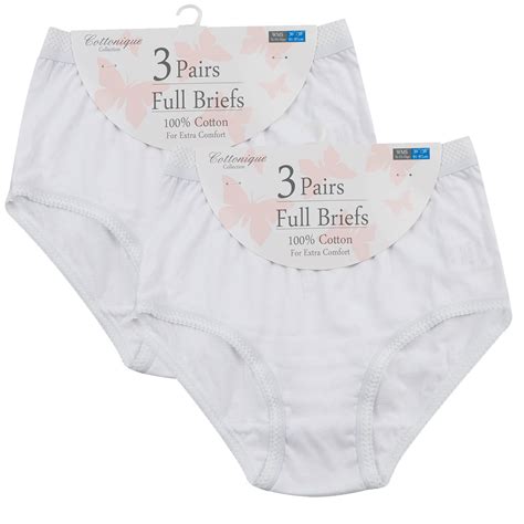 ladies white briefs|ladies white full briefs.